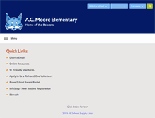 Tablet Screenshot of acmoore.richlandone.org